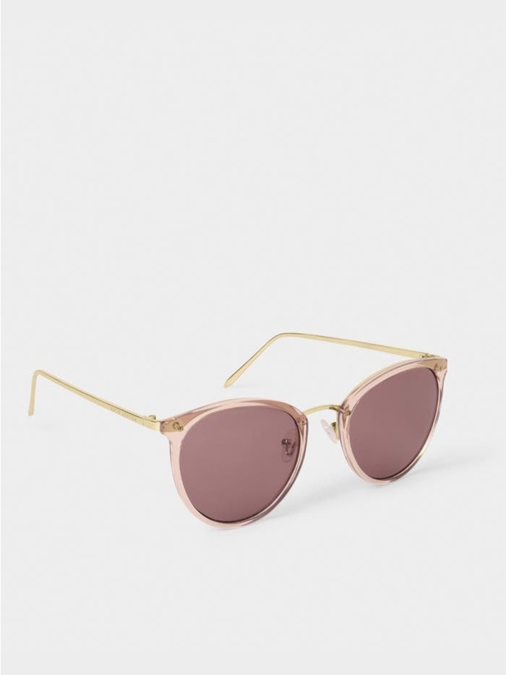NWT Katie Loxton Santorini Sunglasses in Rose Gold Transparent and Gold